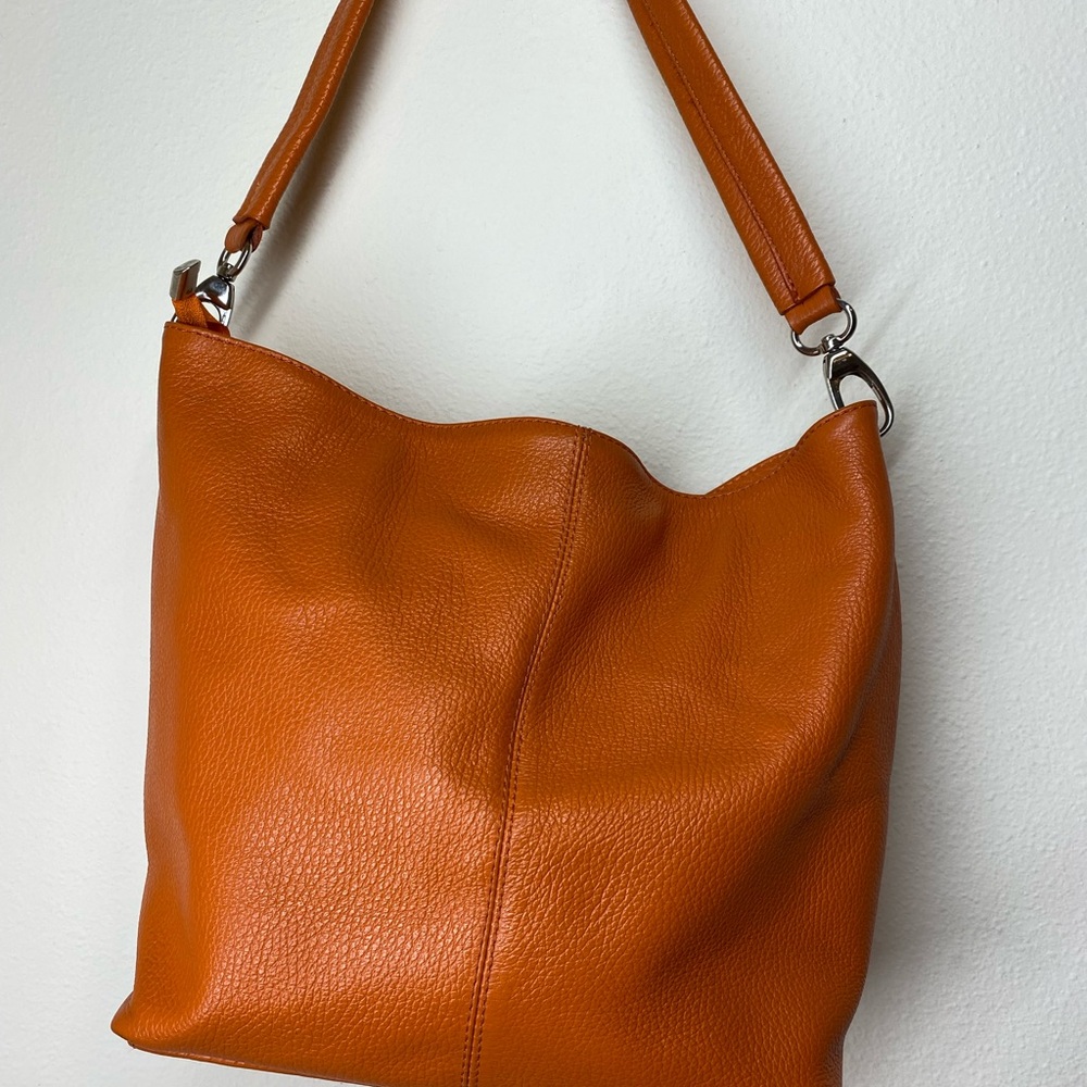Borse In Pelle Genuine, Italian pebbles leather. hobo style - Picture 2 of 8